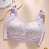 Large Size Bra Women's Lace Thin Full Cup Bra No Steel Ring Gathered and Gathered Accessory Push Up Bra