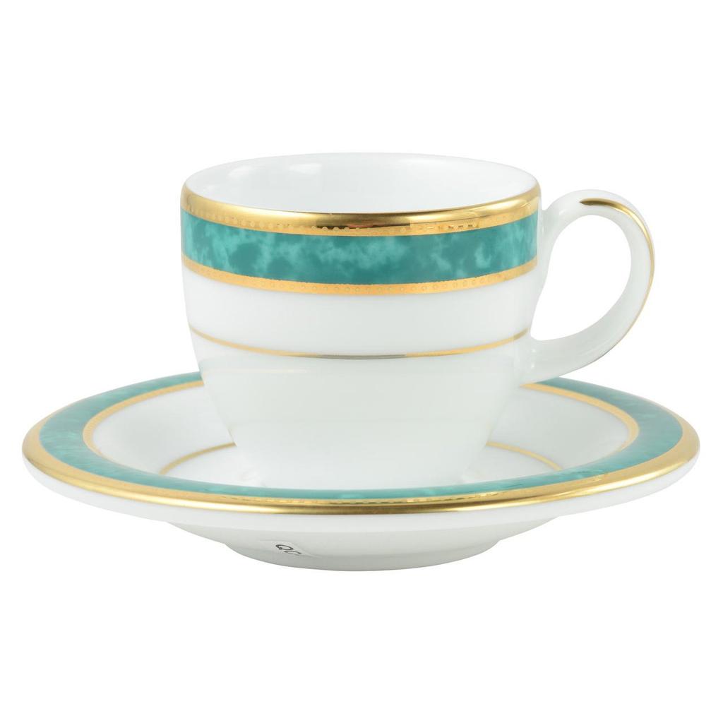 CANION WITS Vesuvio Espresso Demitasse Cup & Saucer, Western Design Tableware (Gift, Home, Cafe, Restaurant, etc.) [Canyon Wits]