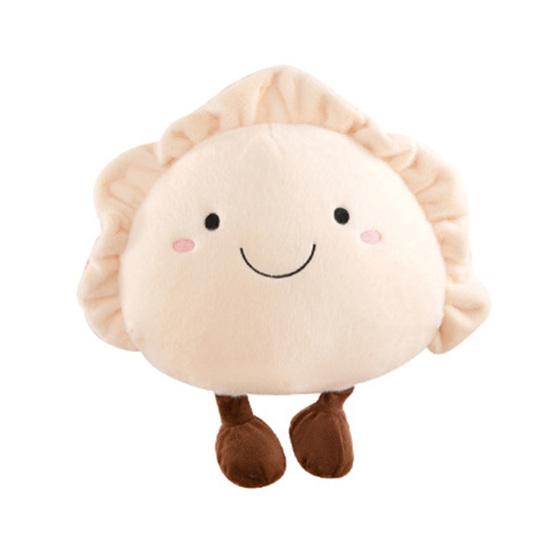 

Dumpling Plush Pillow Soft Stuffed Food Toy for Sofa Bed Car Cute Cushion Cozy Backrest for Living Room Bedroom 30cm 1pc