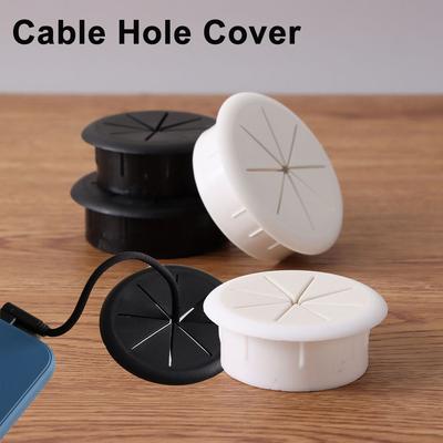 Home Furniture Cable Passing Desk Cord Grommet Wire Hole Cover Line Outlet Port Cable Organizer