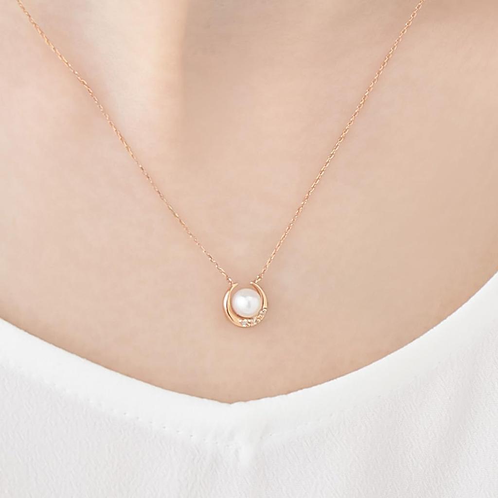 Canal 4C June Birthstone 10K Pink Gold Necklace 152426623101