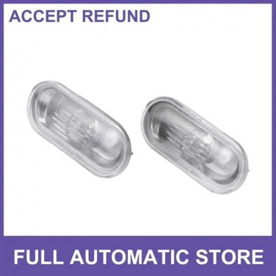 

2 Pcs Car Side Marker Light Cover For VW T5 03-10 No.1J0949117 White