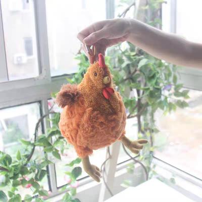1Pcs Cute Soft Stuffed Chicken Home Decor Dolls Pencil Case Simulation Funny Plush Chicken Toys Pen Bag For Kid Christmas Gifts