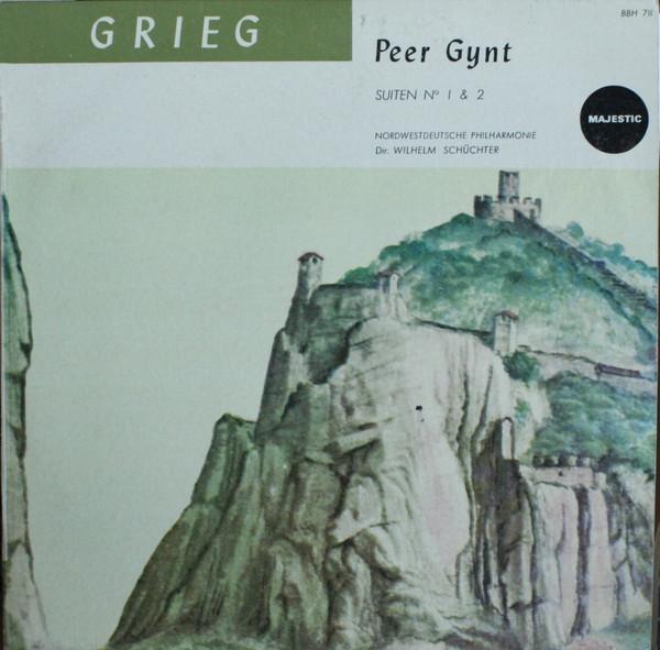 

10inch Record EDVARD GRIEG NORDWESTDEUTSCHE PHI Peer Gynt Suite N 1 2 BBH711 Majestic Europe Classical Used