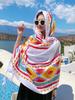 New Summer Chiffon Hijab Women Silk Scarf Vintage Print Mujer Long Shawl Bandana Sarong Beach Wrap Scarve Pareo Bufanda Stoles