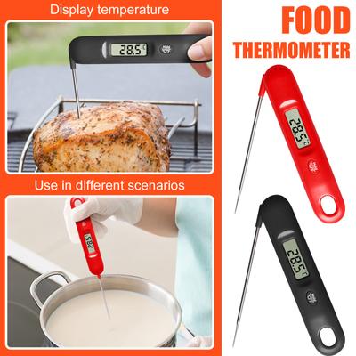 Digitales Fleischthermometer, Sofortige Ablesegeschwindigkeit erhöht, 2-3 Sekunden, Genauigkeit von ± 0,8 ℃, Sperrfunktion, Edelstahl 304