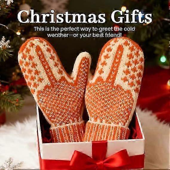 The Naughty List Mittens | Cozy Knit with a Hidden Attitude, Hand Knitted Hidden Middle Finger Winter Warm Mittens for Women New Arrival