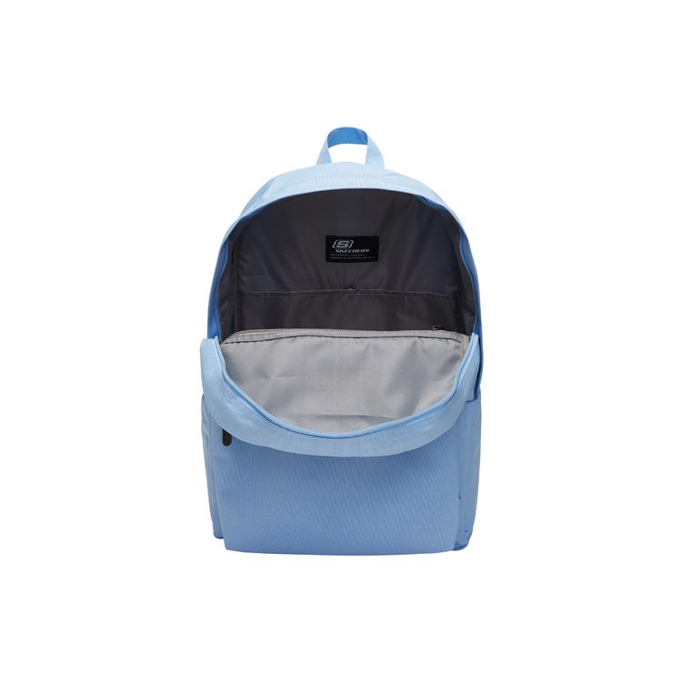 Skechers Basic Logo Sports Casual Polyester Backpack Unisex Backpacks Sky-Blue L319U033-0026