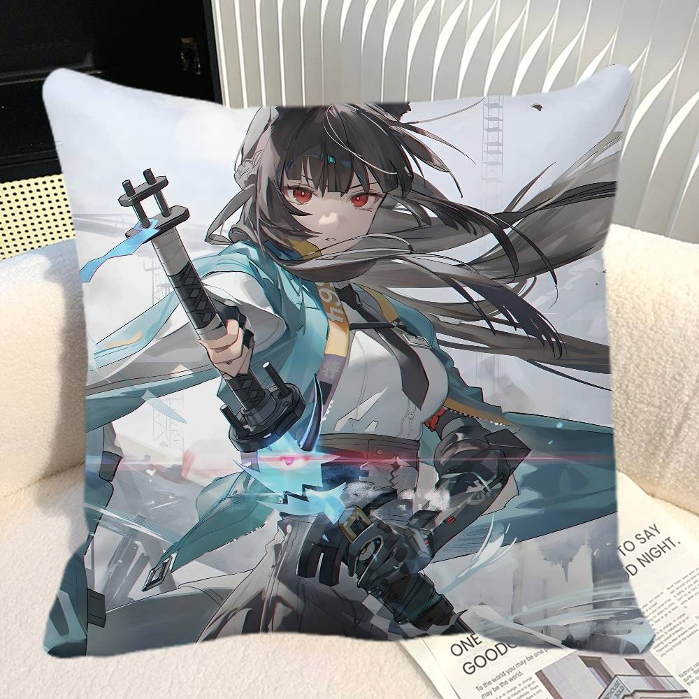 Game Zenless Zone Zero Hoshimi Miyabi Pillow Case Square Pillow Bedroom Sofa Leisure Comfort Cushion Car Home Decoration