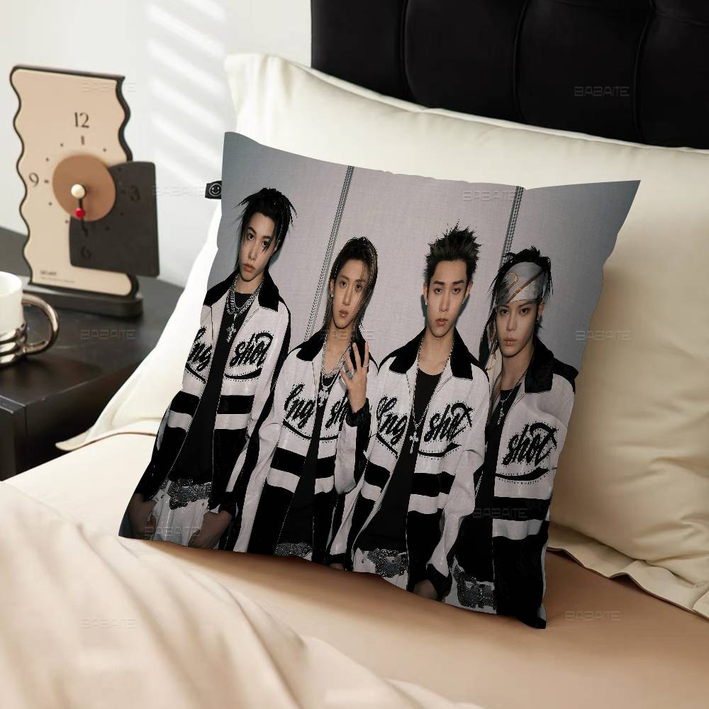 Lngshot Hip-Hop Group Office Cushion Pillowcase Car Cushion Cover45X45Cm Lumbar Pillowcase Sofa Pillowcover