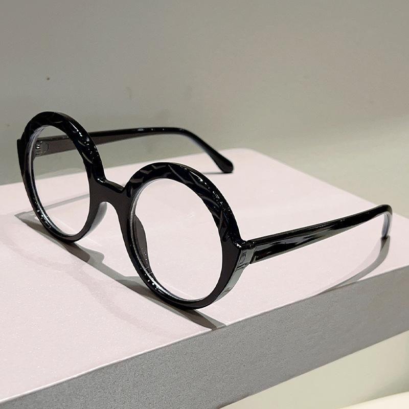 Oversized Round Vintage Anti Blue Light Optical Glasses Women Brand Designer Myopia Customize Prescription Eye Glasses Frame