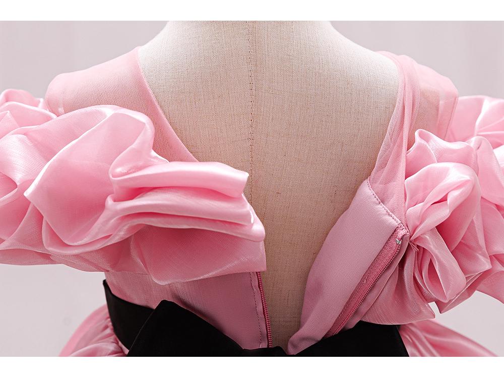 Princeznovské šaty na prvé narodeniny pre dievčatko - Kostým na detskú oslavu, svadbu, klavírne vystúpenie, Detské spoločenské šaty