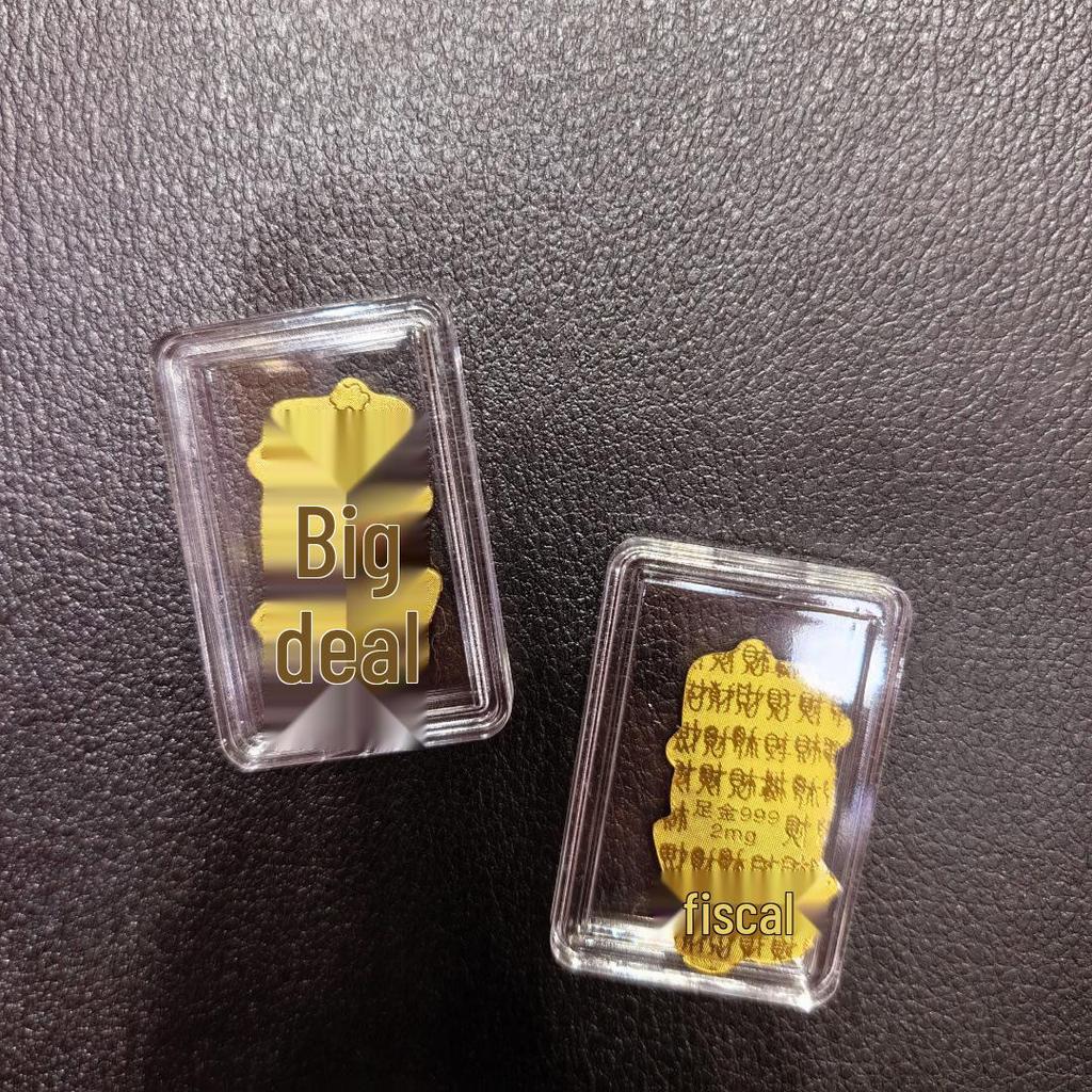 Gold Mobile Phone Sticker 999 Pure Gold - Prosperity & Wealth Charm Gift