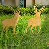 1Pc Iron Deer-Shaped Garden Decoration Ground Insert, Outdoor Christmas Decoration, Suitable for Outdoor Lawn and Courtyard Garden Decoration