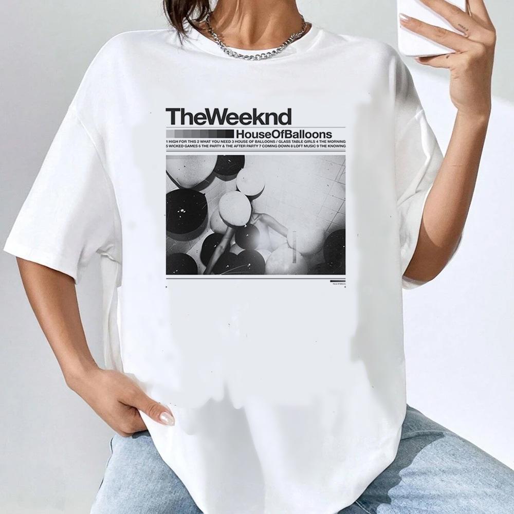 The Weeknd Oberteile Mädchen Psychedelisch Vintage Popkultur Koreanische Kleidung Gothic Oberteile Psychedelisch Koreanische Kleidung 80er Jahre Streetwear