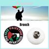Free Palestine Pin Brooch Decorative And Sturdy Metal Alloy Badge Accessory