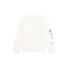Li Ning Sports Lifestyle Series Side Logo Letter Print Warm Fleece Crew Neck Pullover Long Sleeve Sweatshirt Unisex Sweatshirt Off-White AWDSF77-2