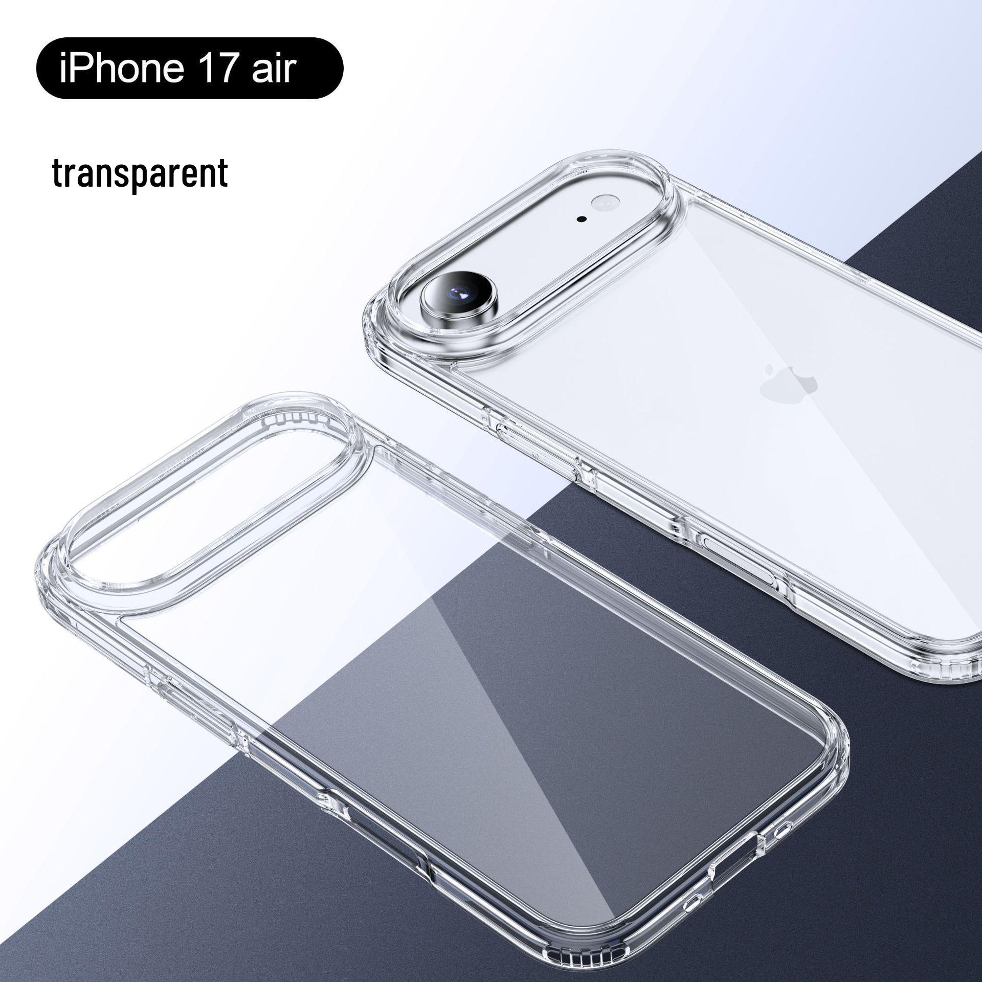 

Магнитный прозрачный чехол с подушками безопасности для Apple 17 Pro Max - Полное покрытие, Защита от падений iPhone 17 Air