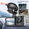 Car Driving Recorder Night Vision 1080P Triple Lens Loop Recording Parking Monitor Car Dash Cam Front Rear Video Recorder Auto Supplies