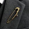 Nature Inspired Jewelry Vintage Bronze Safety Pin, Large Feather Bird Leaf Flower Lapel Accessories Men Women Brooch Pin for Coats, Jackets,