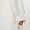 Less 2025 Spring Long Loose Collarless Jacket