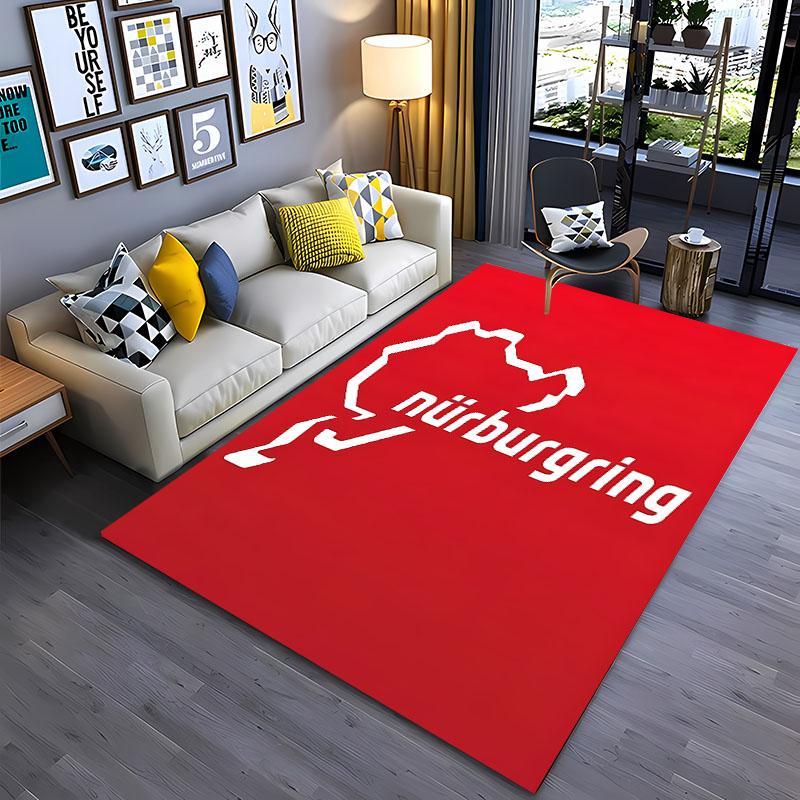 

Ковер-циновка Nurburgring F1 International Track, ковер для гостиной, спальни, дивана, придверный коврик декор, детский игровой нескользящий коврик для пола Alfombra 40x60cm (16x24in)