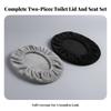 2 Pieces Toilet Lid Cover Soft Seat Dust Long-Lasting for Bathroom