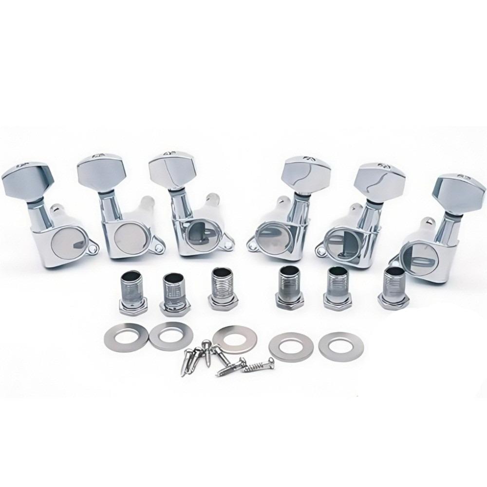 3L3R Configuration Classical Guitar Tuners Keys Totally Closed Locking Tuners  Stringed Instruments