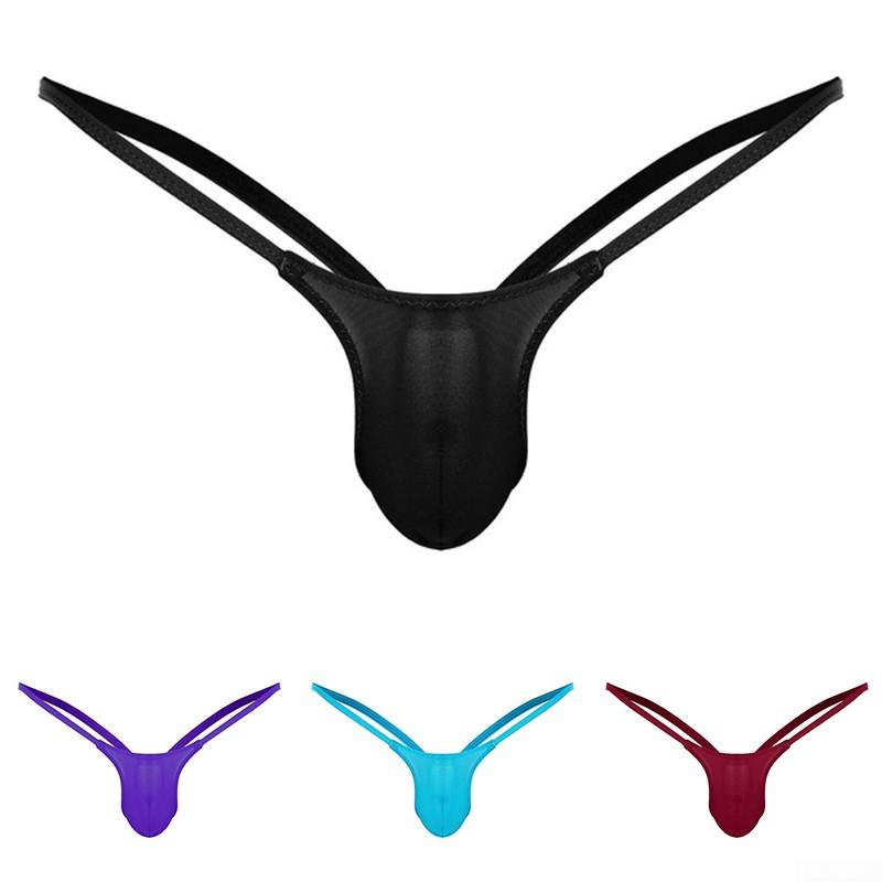 T-back Underwear Briefs Tanga Knickers Panties Low rise Solid Breathable