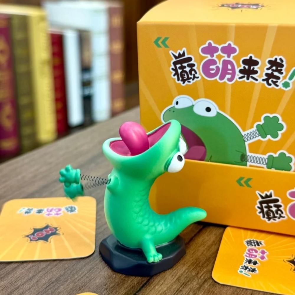 Hoppers Tom Lizard Blind Box Anime Peripheral Creative Toy Green Lizard Cute Cartoon Desktop Decoration Friend Gift