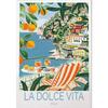 La Dolce Vita Wandposter Druck Für Schlafzimmer Wohnzimmer Heimdekoration Italien Küstenlandschaft Leinwandbild Zitrone Orange Wandkunst