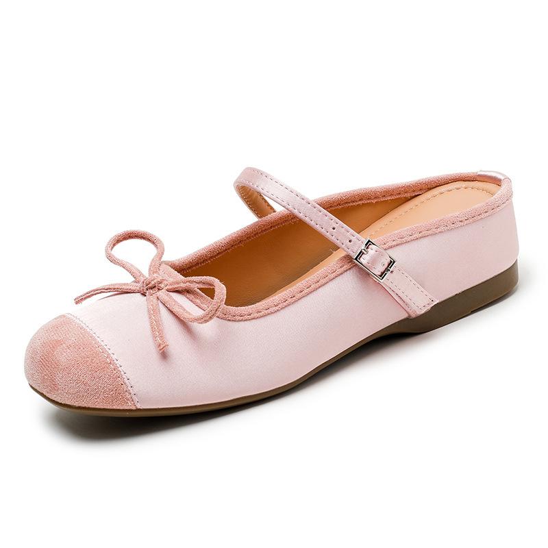 

Summer new versatile inner heightening bag head half slippers women wear silver single shoes Mary Jane shoes 39