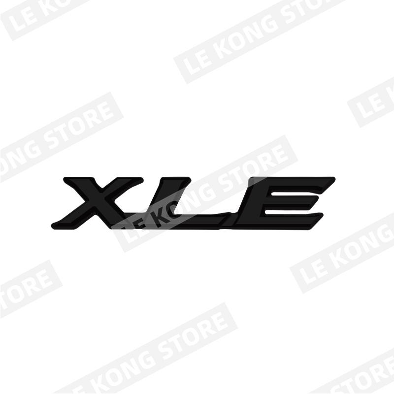 FVEX7 LE XLE XLS Badge Car Head Trunk Body Sticker Decal Emblem Accessories For Toyota Corolla Yaris Camry Auris Rav Metal Car Styling