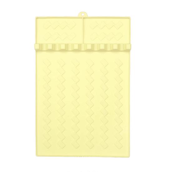 Silicone Barbeque Tool Mat, Food-Grade Heat Resistant Grill Mat, Non-Slip Easy Cleaning Spatula Mat, for Outdoor Grill Kitchen Counter