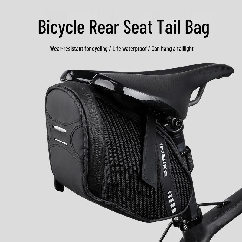

INBIKE Waterproof Bike Saddle Bag for Mountain and Road Cycling One Size чорний