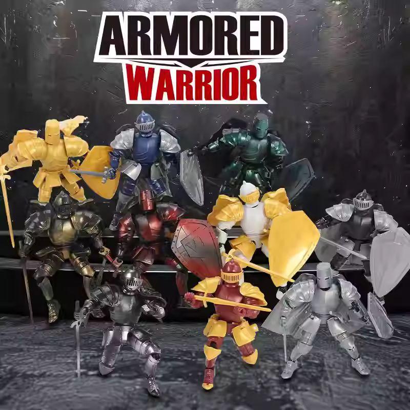 Discover Intime Boys Latest Diy Assembled Armor Knight Retro Doll Articulated Action Figures Desktop Decor Statue Enjoyable Fashionable Toy Designed For Surprise