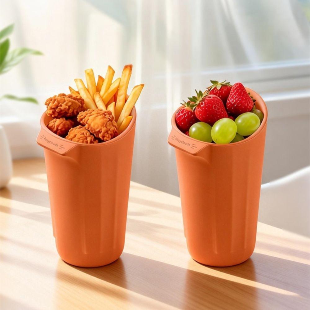 Silicone Car Cup Holder Anti-Slip Design Trash Bin Organizer  Car Interior Accessories