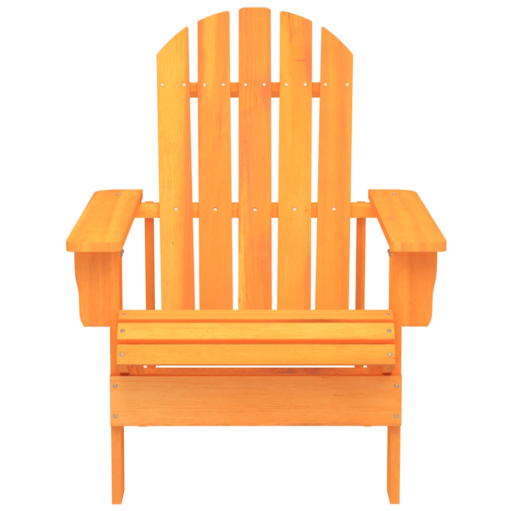 Adirondack Garden Chair Solid Pine Wood Orange