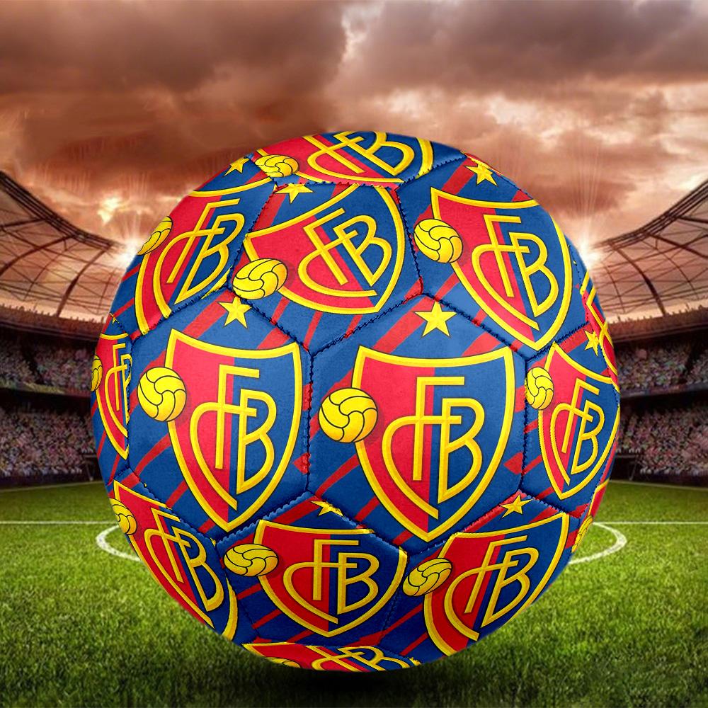 FC Basel 1893 Pallone da Calcetto Indoor Taglia 5 Colorato Per Tutte le Età Cucito a Macchina PVC Pronto per la Competizione Resistente Alta Rimbalzabilità
