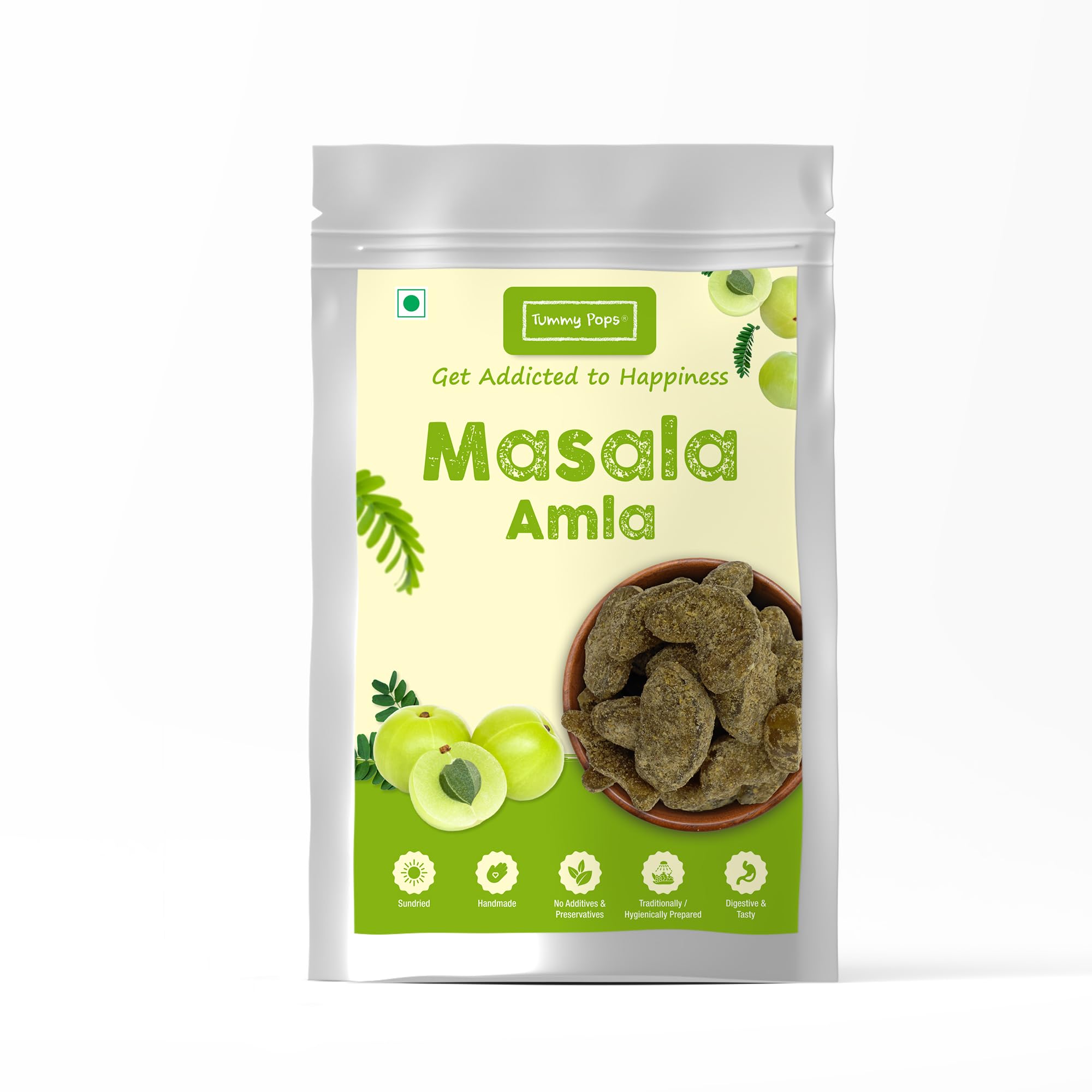 Tummy Pops | Masala Amla Candy Digestive Churan -950gm Jar | Hygienically Prepared & Packed | Handmade & Sun-Dried After Meal Digestives