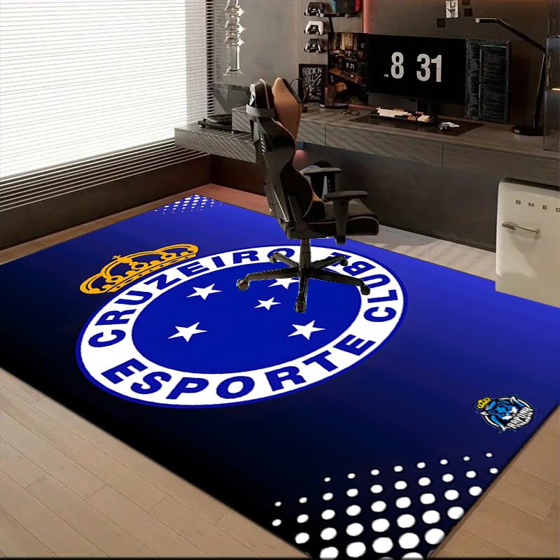 Fc Emblem Printed Office Carpet Chair Cushion  Entryway Rug, Rugs for Living Room, Bedroom Christmas gifts