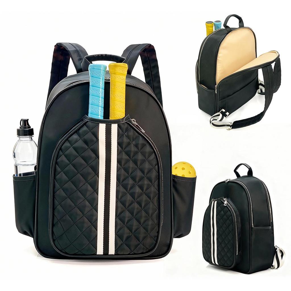 2025 Portable Sports Bag for Badminton, Tennis & Pickleball - Fits 2 Rackets, Handheld, Large-Capacity, Down Cotton