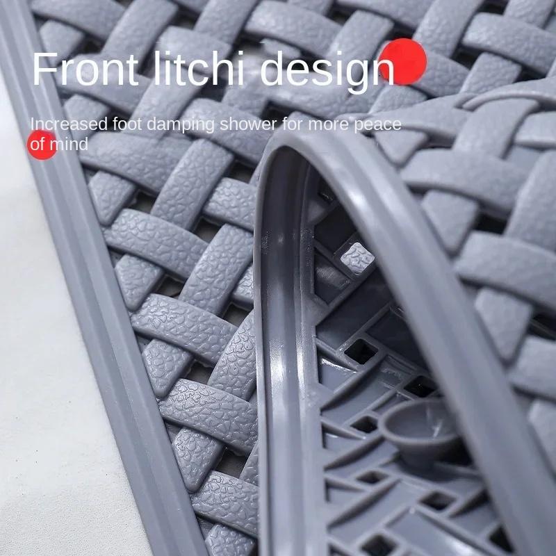 Environmentally Friendly and Odorless Bathroom Non-slip Mat Shower Bath Mat Bath Foot Mat Toilet Toilet Suction Cup Soft