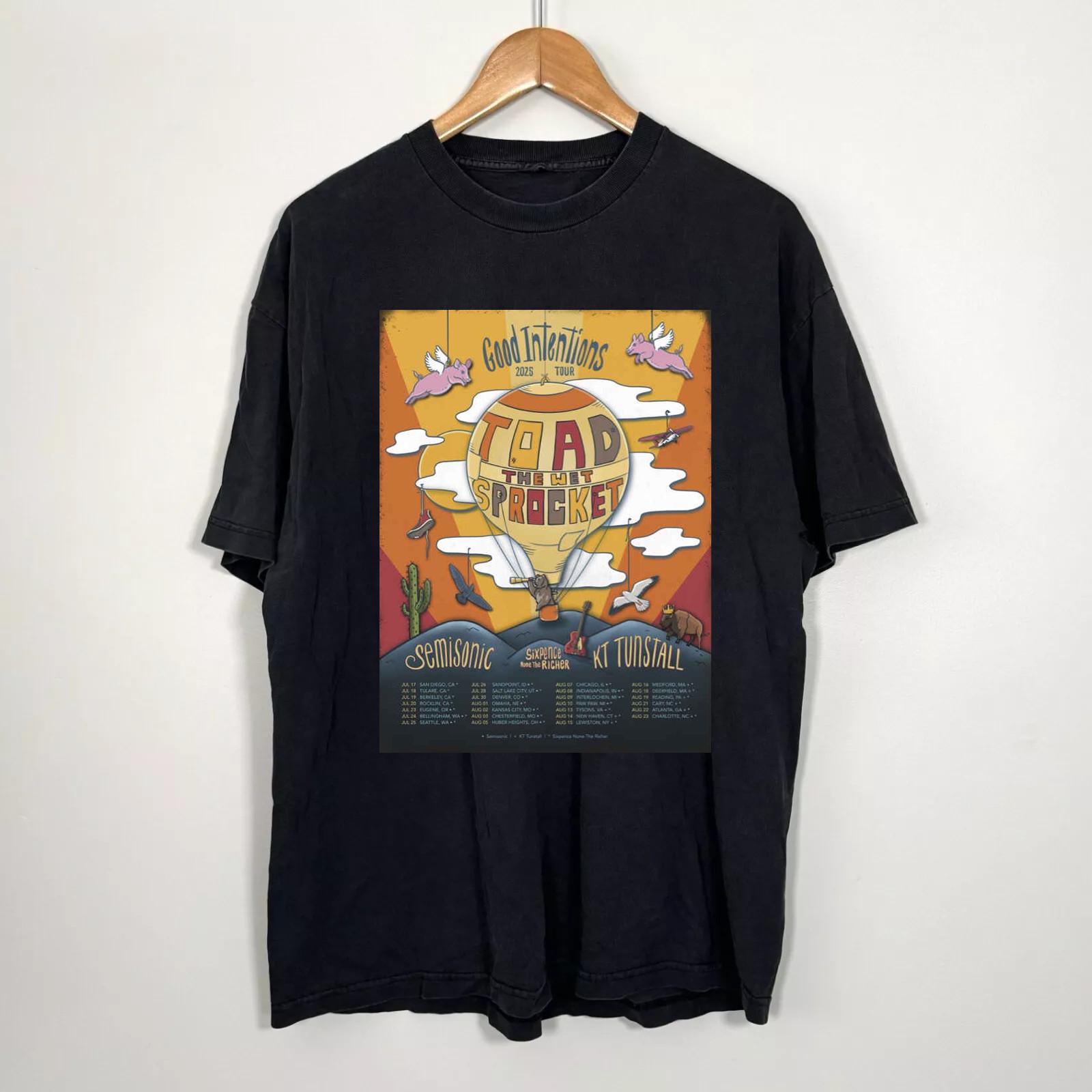 Toad the Wet Sprocket Good Intentions 2025 Tour T Shirt All Size S-5Xl AL857 M