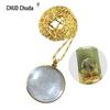 Chuda Zinc Alloy Necklace: 5x Magnifier Pendant for Reading - Ideal Gift for the Elderly with Chain.