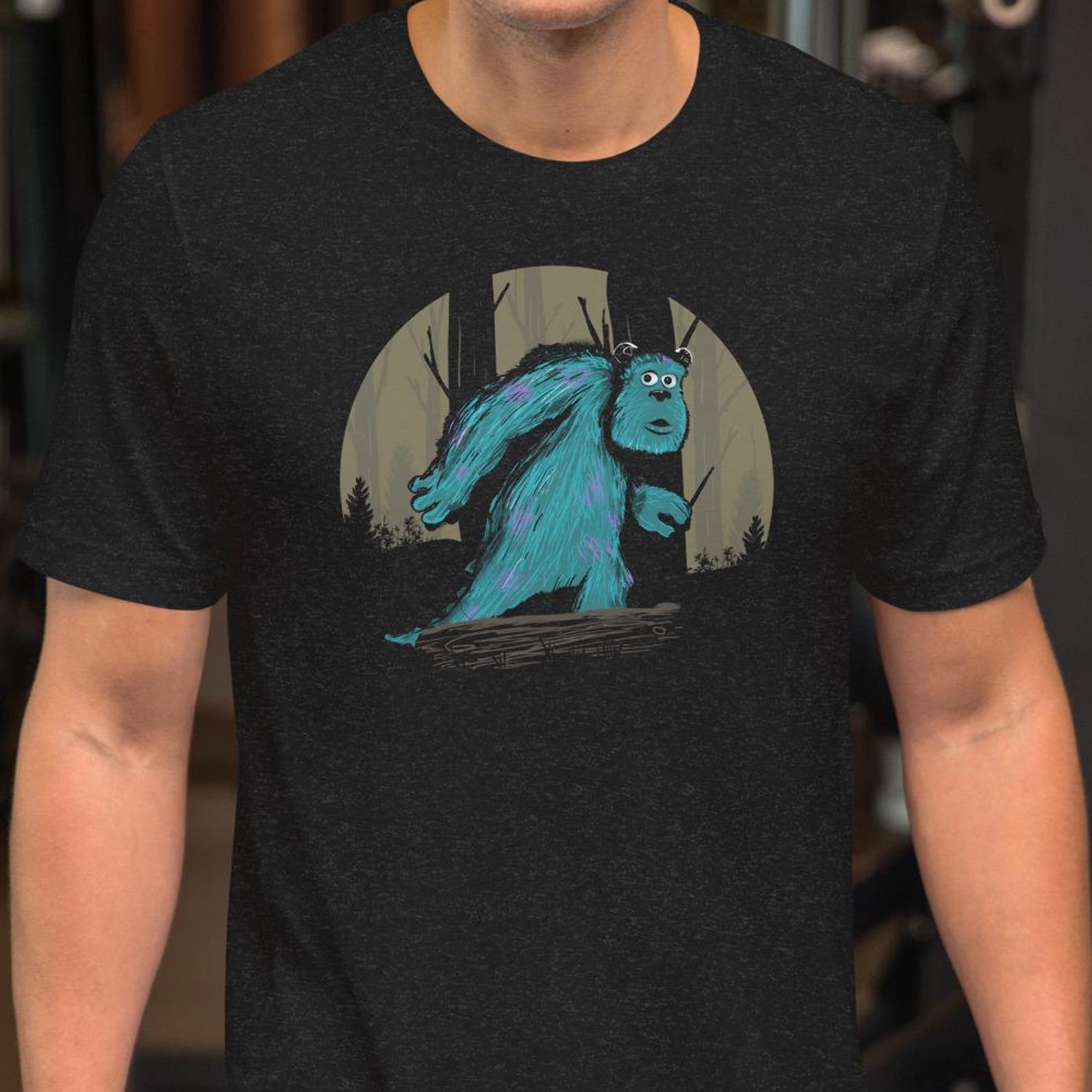 Monster inc, Sully, Bigfoot, Unisex t-shirt XL