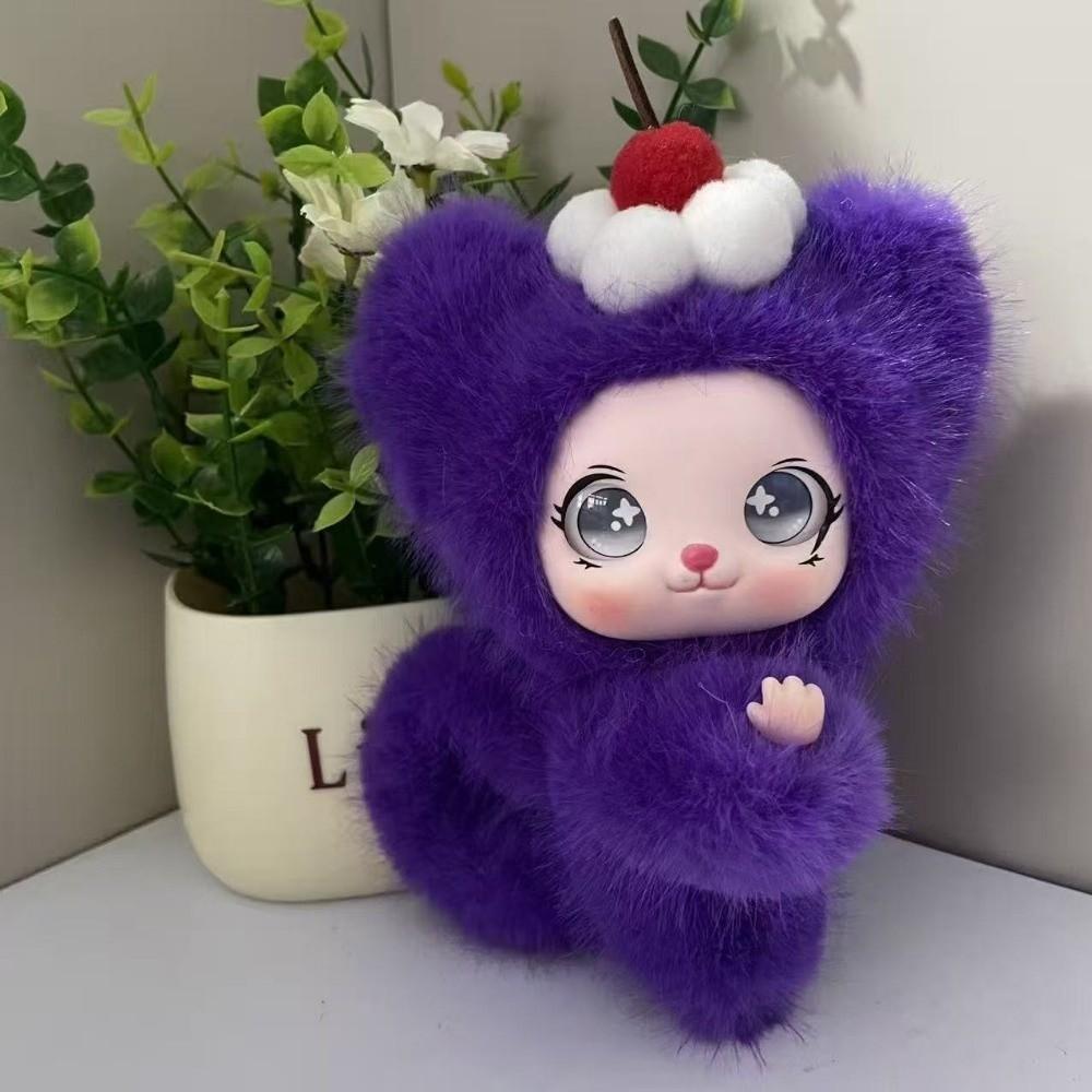 Soft Fluffy Bag Charm Ornaments Plush Doll Pendant Creative Bear Plush Keychain Birthday Gift
