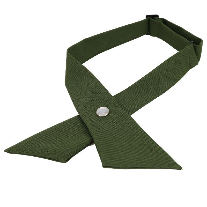 Student Jk Uniform School Uniform Bow Tie Collar Flower Korean Version Men'S And Women'S Cross Bow Shirt Bow