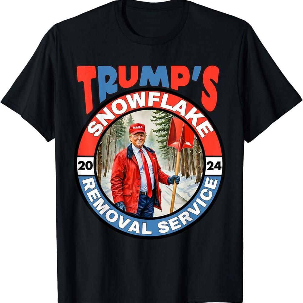 

Trump snowflake removal service funny president election tee T-Shirt L