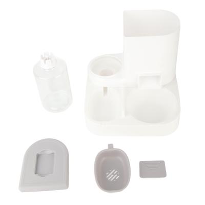 Haustier Wasser- und Futternäpfe Set Großes Fassungsvermögen Automatischer Haustierfutter- und Wasserspender Doppelter Hund Katze